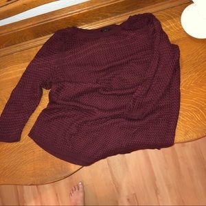Burgundy sweater